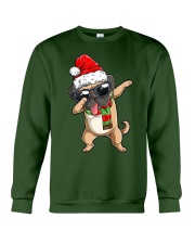 Dabbing Pug Santa Christmas Gift Kids Boys Girls Pugmas Xmas Crewneck Sweatshirt front