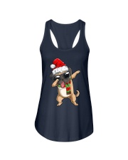 Dabbing Pug Santa Christmas Gift Kids Boys Girls Pugmas Xmas Ladies Flowy Tank tile