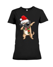 Dabbing Pug Santa Christmas Gift Kids Boys Girls Pugmas Xmas Premium Fit Ladies Tee tile