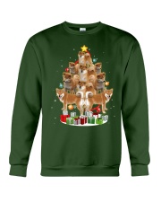 Cute Shiba Inu Funny Christmas Tree Dog Lovers Gift Crewneck Sweatshirt front