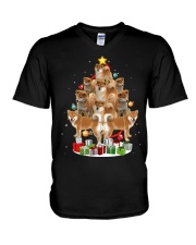 Cute Shiba Inu Funny Christmas Tree Dog Lovers Gift V-Neck T-Shirt tile