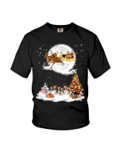 Beagle Christmas Santa Reindeer Xmas Gift For Beagle Dog Men Youth T-Shirt tile