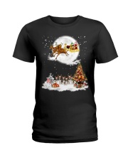 Beagle Christmas Santa Reindeer Xmas Gift For Beagle Dog Men Ladies T-Shirt tile
