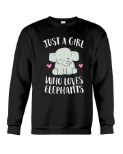 Just a Girl Who Loves Elephants Cute Elephant Crewneck Sweatshirt tile