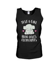 Just a Girl Who Loves Elephants Cute Elephant Unisex Tank tile