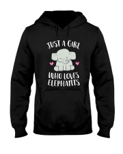 Just a Girl Who Loves Elephants Cute Elephant Hooded Sweatshirt tile
