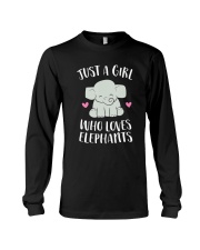 Just a Girl Who Loves Elephants Cute Elephant Long Sleeve Tee tile