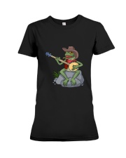Bluegrass Banjo Shirt Country Music Cowbo Premium Fit Ladies Tee tile