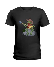 Bluegrass Banjo Shirt Country Music Cowbo Ladies T-Shirt tile