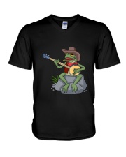 Bluegrass Banjo Shirt Country Music Cowbo V-Neck T-Shirt tile
