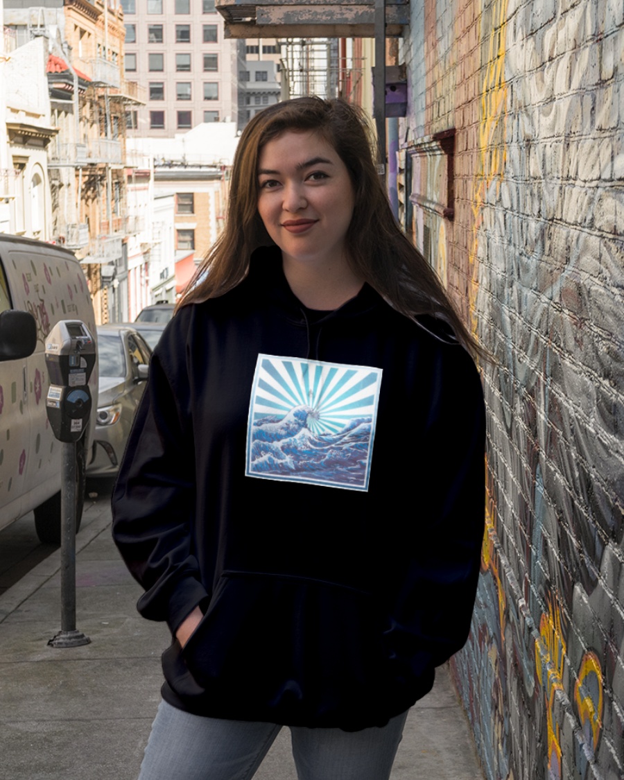 neon riot hoodie