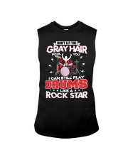 PLAY DRUMS LIKE A ROCK STAR Sleeveless Tee thumbnail