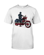 Old Man On Motorcycle Classic T-Shirt front