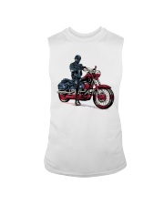 Old Man On Motorcycle Sleeveless Tee thumbnail