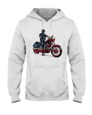 Old Man On Motorcycle Hooded Sweatshirt thumbnail