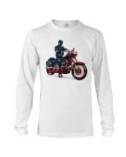Old Man On Motorcycle Long Sleeve Tee thumbnail