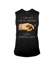 I use my cigar smoke as idiot repellent Sleeveless Tee thumbnail