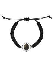 Fingerprint Bracelet Cord Circle Bracelet front