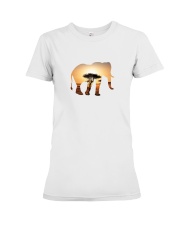 Elephant in the savannah Premium Fit Ladies Tee thumbnail