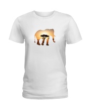 Elephant in the savannah Ladies T-Shirt thumbnail