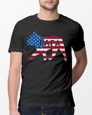 Papa French Bulldog American Flag Shirt Classic T-Shirt lifestyle-mens-crewneck-front-13