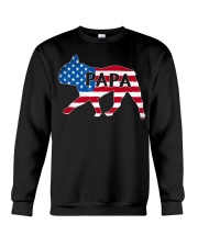 Papa French Bulldog American Flag Shirt Crewneck Sweatshirt thumbnail