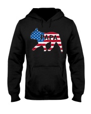 Papa French Bulldog American Flag Shirt Hooded Sweatshirt thumbnail