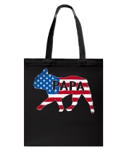 Papa French Bulldog American Flag Shirt Tote Bag thumbnail