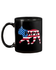 Papa French Bulldog American Flag Shirt Mug back