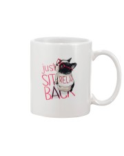 Frenchie Just Sit Relax Back Mug thumbnail