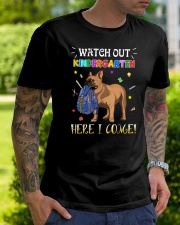 French Bulldog Watch Out Kindergarten T Shirt Premium Fit Mens Tee lifestyle-mens-crewneck-front-7