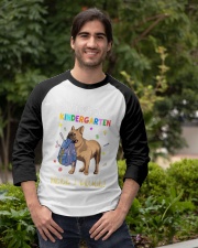 French Bulldog Watch Out Kindergarten T Shirt Baseball Tee apparel-baseball-tee-lifestyle05