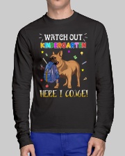 French Bulldog Watch Out Kindergarten T Shirt Long Sleeve Tee lifestyle-unisex-longsleeve-front-1
