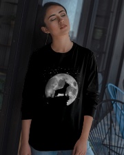French Bulldog On The Moon T Shirt Long Sleeve Tee apparel-long-sleeve-tee-lifestyle-05