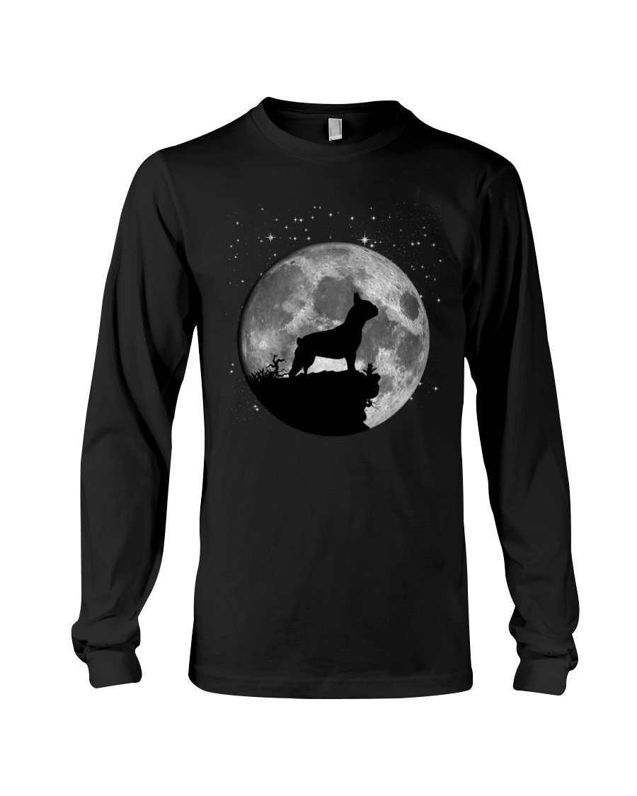 French Bulldog On The Moon T Shirt Long Sleeve Tee