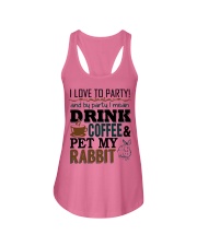 Coffee And Rabbit T-Shirt Ladies Flowy Tank thumbnail