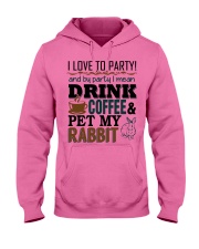 Coffee And Rabbit T-Shirt Hooded Sweatshirt thumbnail