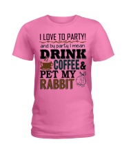 Coffee And Rabbit T-Shirt Ladies T-Shirt front