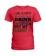 Coffee And Rabbit T-Shirt Ladies T-Shirt front