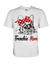 Frechie Mom With Red Bandana V-Neck T-Shirt thumbnail