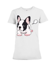 Funny French Bulldog Puppy T Shirt Premium Fit Ladies Tee thumbnail