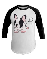Funny French Bulldog Puppy T Shirt Baseball Tee thumbnail