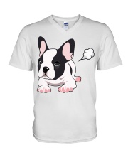 Funny French Bulldog Puppy T Shirt V-Neck T-Shirt thumbnail