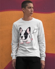 Funny French Bulldog Puppy T Shirt Long Sleeve Tee apparel-long-sleeve-tee-lifestyle-04