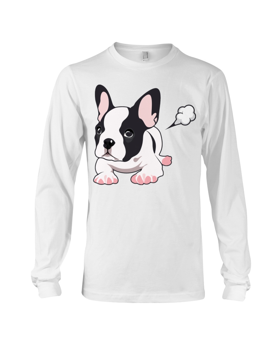 Funny French Bulldog Puppy T Shirt Long Sleeve Tee
