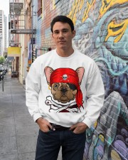 French bulldog Pirate Halloween Costume Crewneck Sweatshirt lifestyle-unisex-sweatshirt-front-2