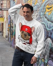 French bulldog Pirate Halloween Costume Crewneck Sweatshirt lifestyle-unisex-sweatshirt-front-4