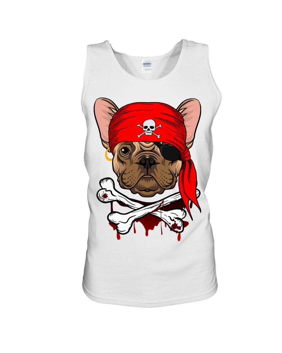 French bulldog Pirate Halloween Costume Unisex Tank