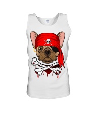 French bulldog Pirate Halloween Costume Unisex Tank front