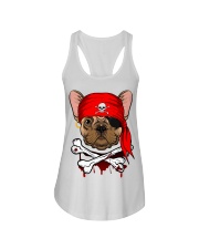 French bulldog Pirate Halloween Costume Ladies Flowy Tank thumbnail